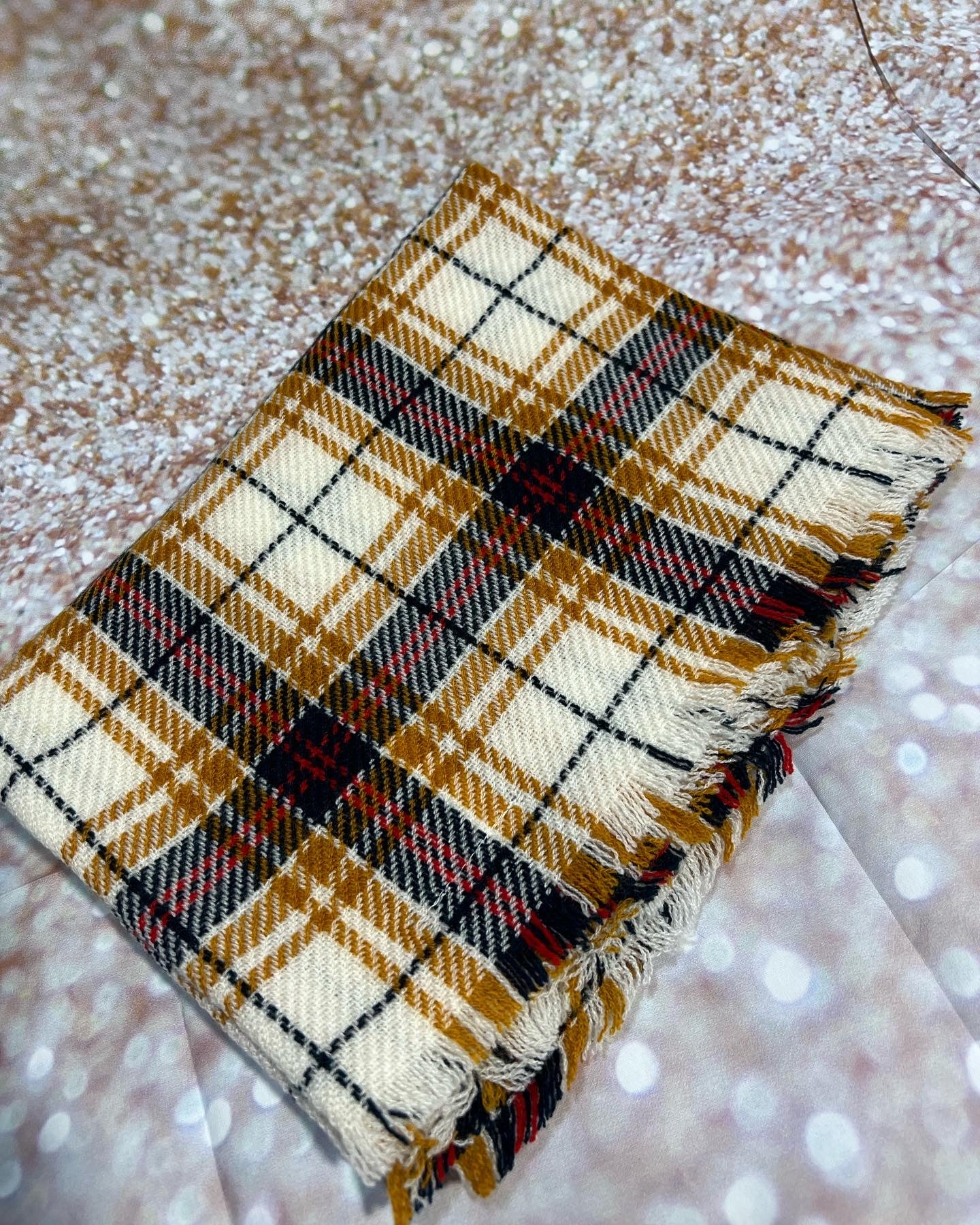 Plaid Infinity Scarf