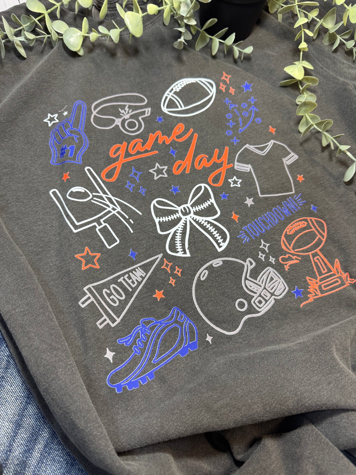 Game Day Doodle Tee β Fun Football Graphic Shirt