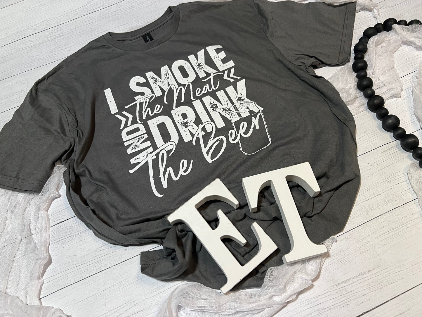 "Meat-Smoking and Beer-Drinking" Men's Shirt