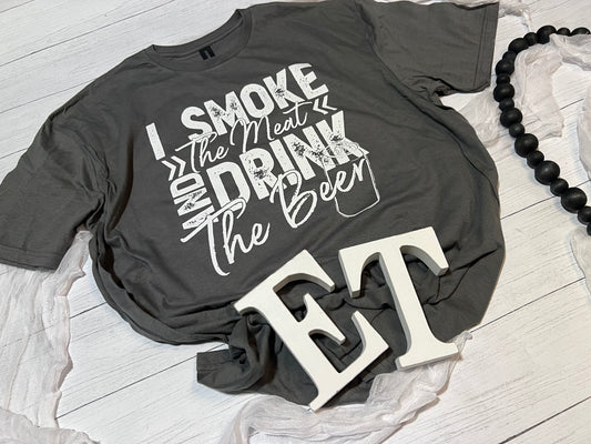 "Meat-Smoking and Beer-Drinking" Men's Shirt