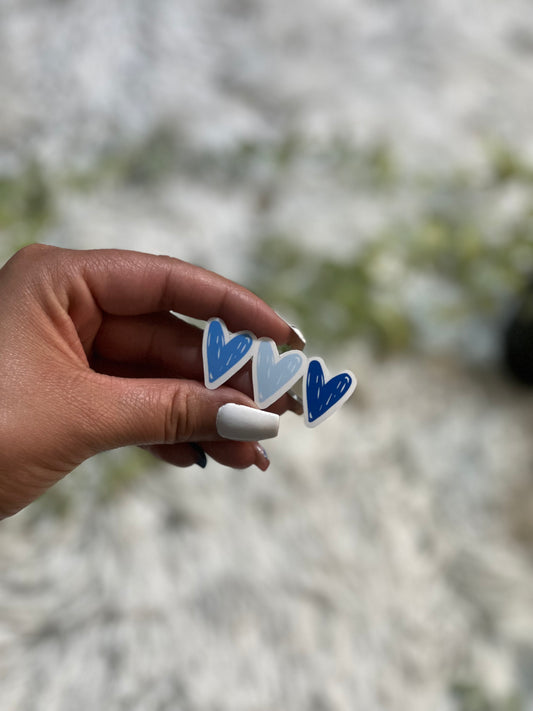 3 Hearts Stickers