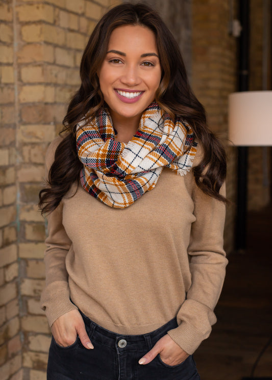 Plaid Infinity Scarf