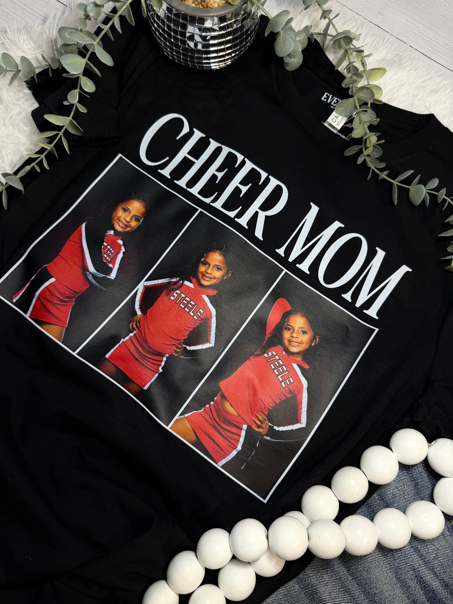 Custom Cheer Mom Photo Shirt