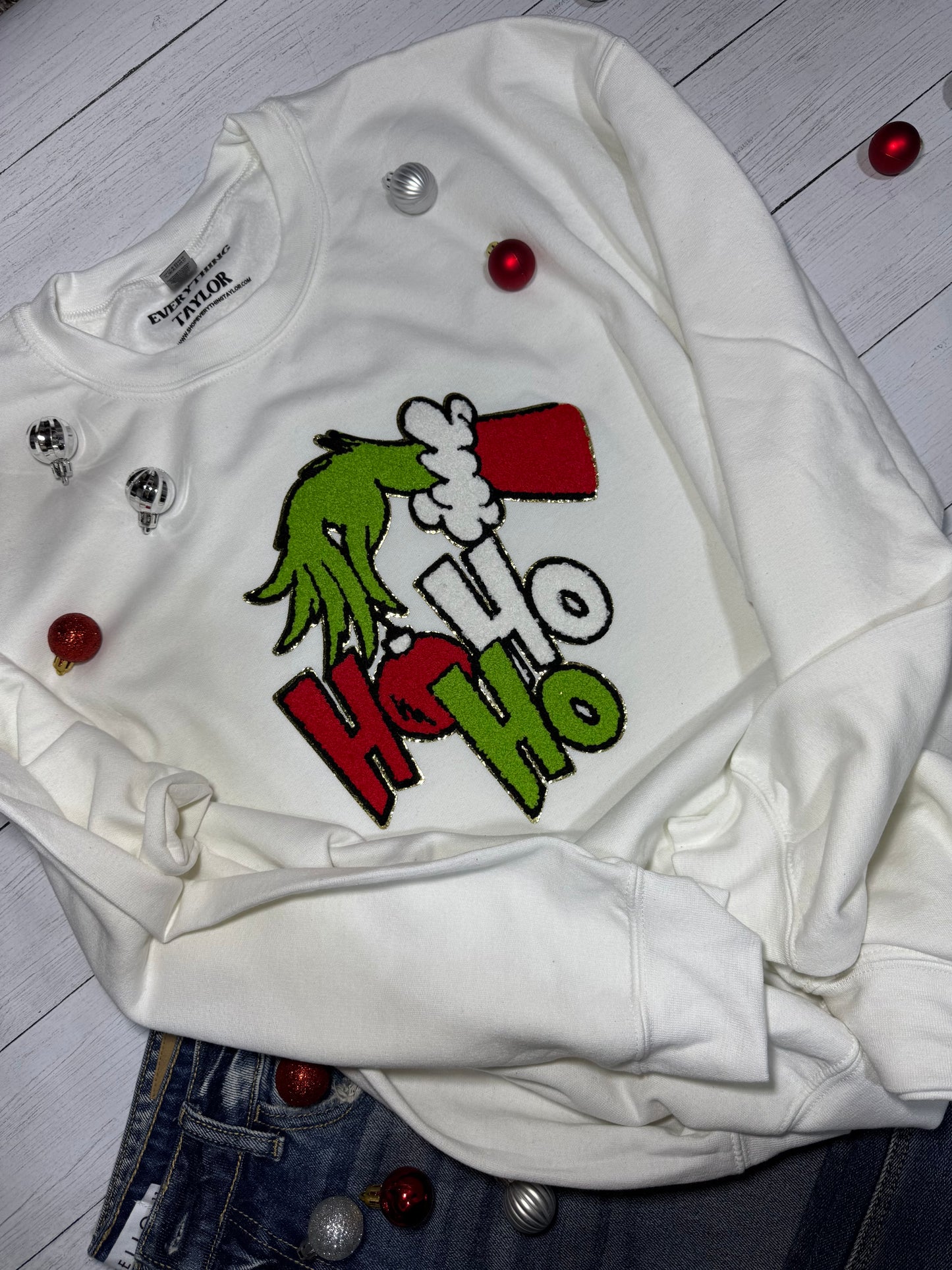 Ho Ho Ho Sweatshirt with Patch