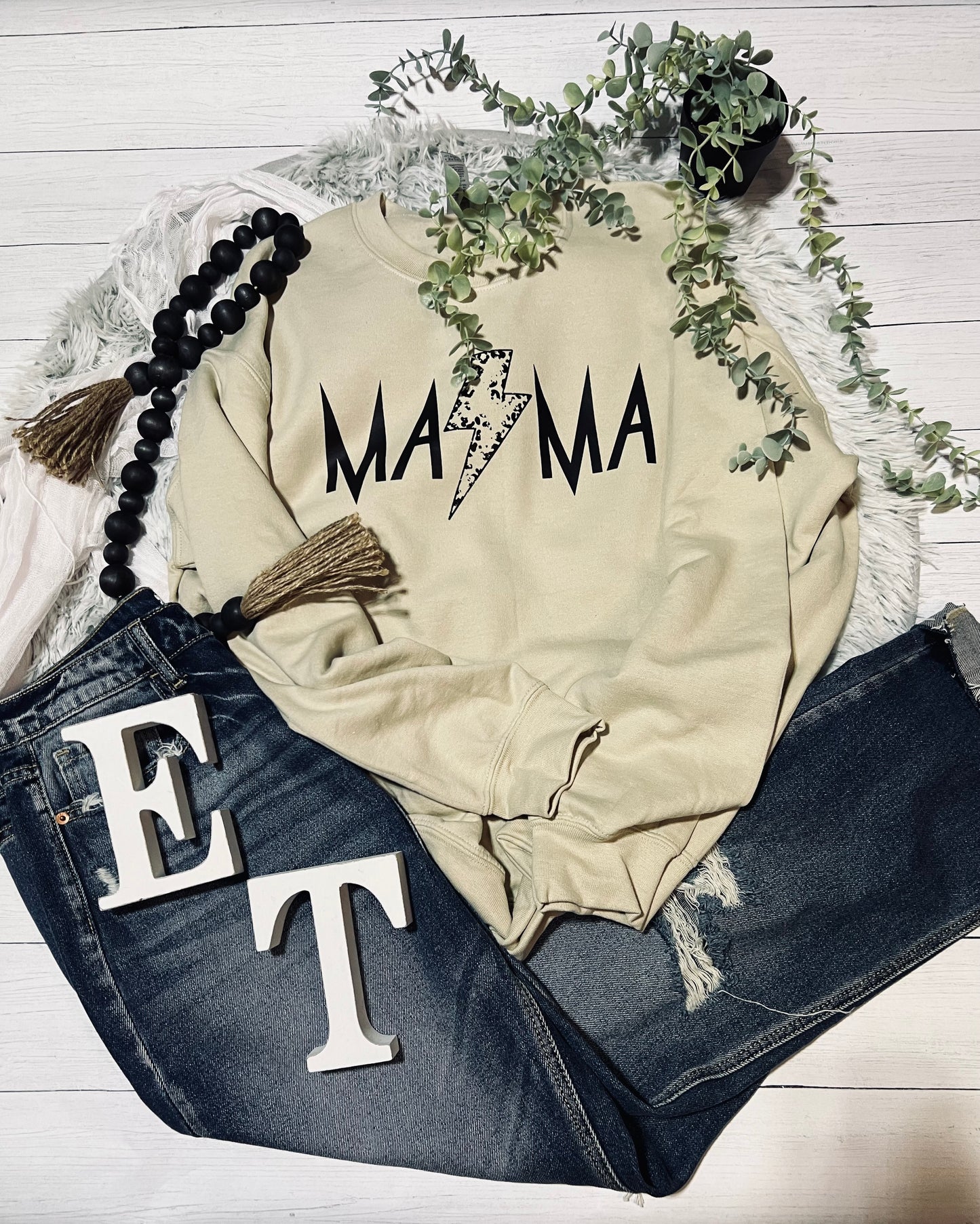 Mama Power Lightning Bolt Sweatshirt